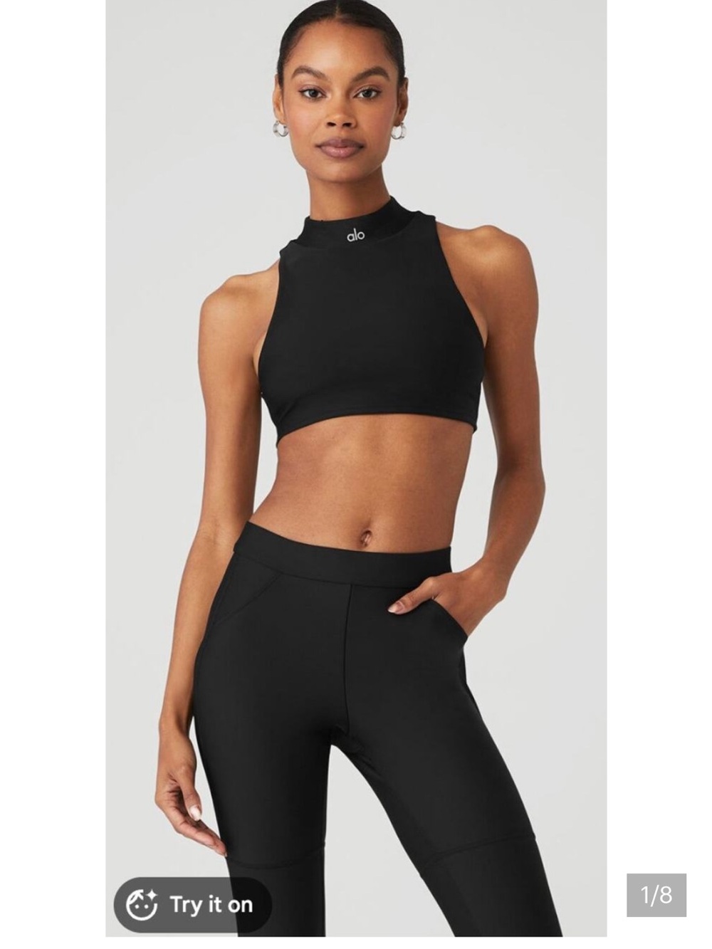 NWT ALO Yoga airlift fuse bra tank size xs black